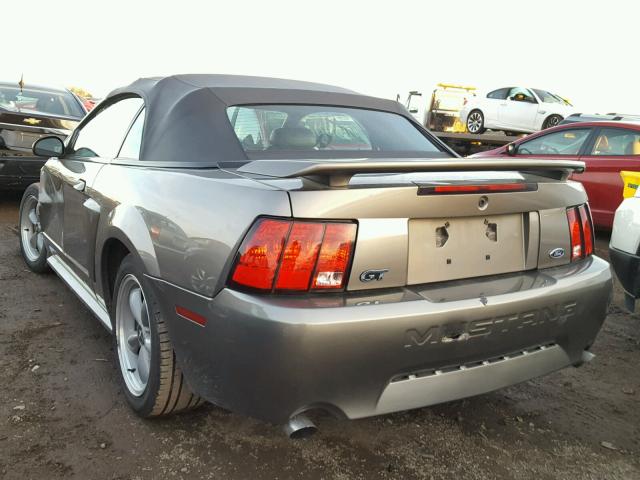 1FAFP45X61F243349 - 2001 FORD MUSTANG GT GRAY photo 3