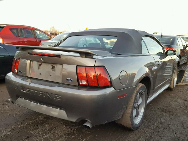 1FAFP45X61F243349 - 2001 FORD MUSTANG GT GRAY photo 4