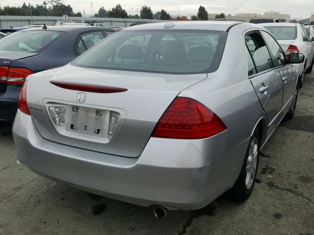 1HGCM568X6A136572 - 2006 HONDA ACCORD EX SILVER photo 4