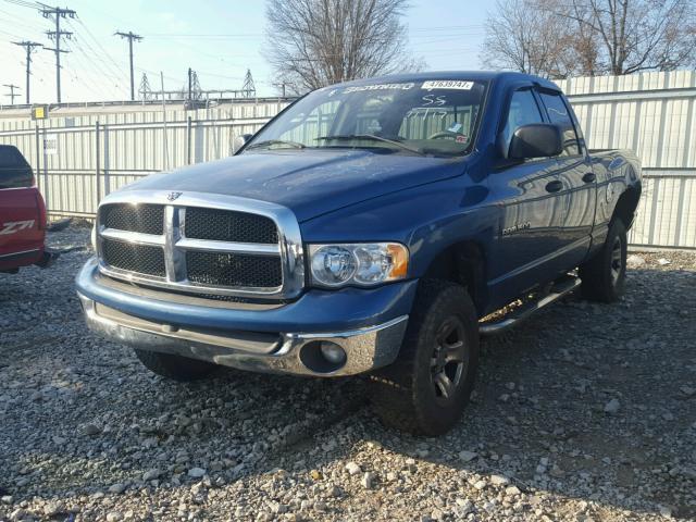 1D7HU18N23S287465 - 2003 DODGE RAM 1500 S BLUE photo 2