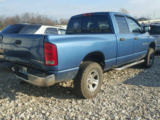 1D7HU18N23S287465 - 2003 DODGE RAM 1500 S BLUE photo 4