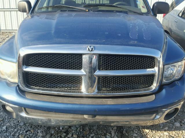 1D7HU18N23S287465 - 2003 DODGE RAM 1500 S BLUE photo 7