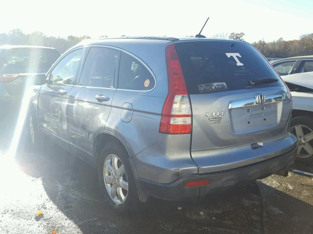 JHLRE48797C012306 - 2007 HONDA CR-V EXL BLUE photo 3