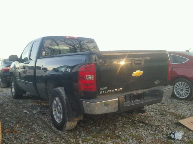 1GCRKSE3XBZ349889 - 2011 CHEVROLET SILVERADO BLACK photo 3