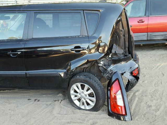 KNDJT2A52D7752376 - 2013 KIA SOUL BLACK photo 9