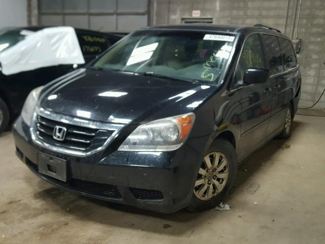 5FNRL38778B098555 - 2008 HONDA ODYSSEY EX BLACK photo 2