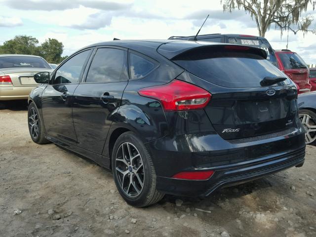 1FADP3K25FL340223 - 2015 FORD FOCUS SE BLACK photo 3