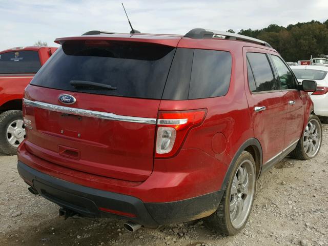 1FMHK7F80BGA03697 - 2011 FORD EXPLORER L RED photo 4