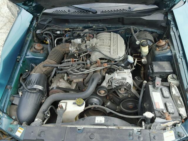 1FAFP4447WF173536 - 1998 FORD MUSTANG GREEN photo 7