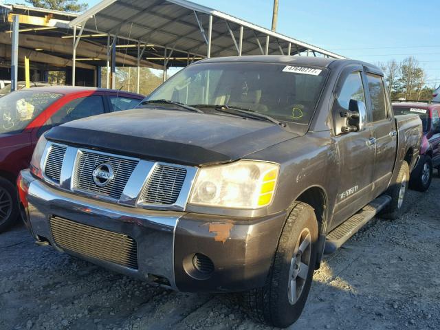 1N6BA07B56N503268 - 2006 NISSAN TITAN XE BLACK photo 2