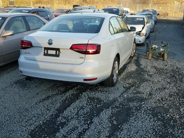 3VW2B7AJ5HM366657 - 2017 VOLKSWAGEN JETTA S WHITE photo 4