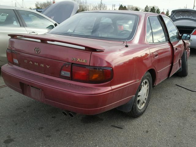 4T1GK13E4SU066189 - 1995 TOYOTA CAMRY XLE RED photo 4