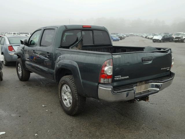 5TFJU4GN2BX005888 - 2011 TOYOTA TACOMA DOU GREEN photo 3