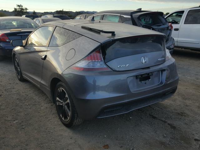 JHMZF1D6XFS000920 - 2015 HONDA CR-Z EX GRAY photo 3