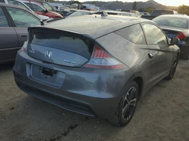 JHMZF1D6XFS000920 - 2015 HONDA CR-Z EX GRAY photo 4