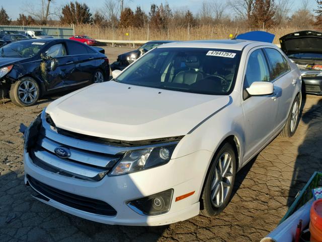 3FAHP0JA0CR301190 - 2012 FORD FUSION SEL WHITE photo 2