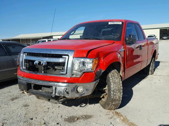 1FTFX1EF7EFC89648 - 2014 FORD F150 SUPER RED photo 2