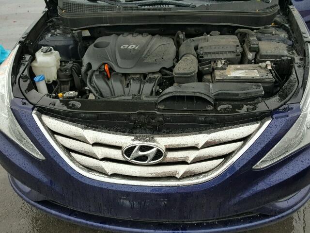 5NPEC4AC2DH695524 - 2013 HYUNDAI SONATA SE 蓝色 照片 7