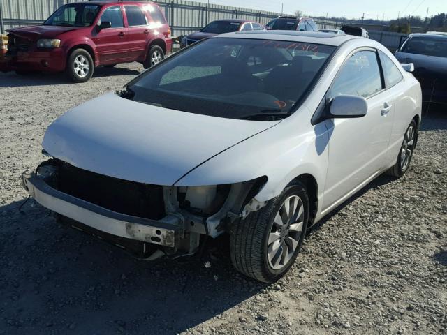 2HGFG12919H504218 - 2009 HONDA CIVIC EXL WHITE photo 2