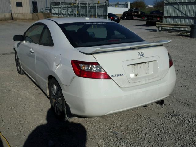 2HGFG12919H504218 - 2009 HONDA CIVIC EXL WHITE photo 3