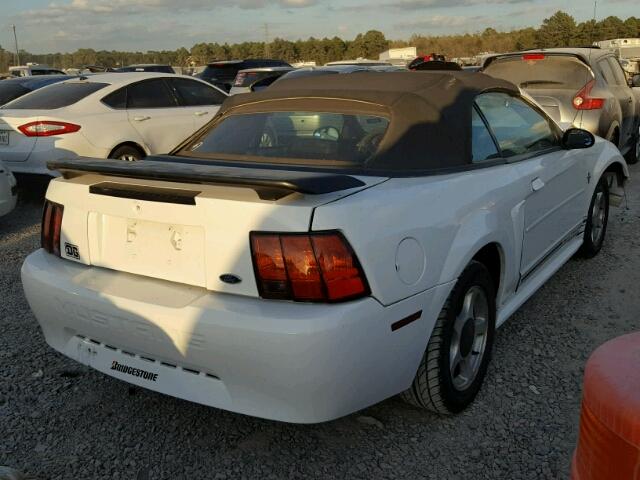 1FAFP444X1F214086 - 2001 FORD MUSTANG WHITE photo 4