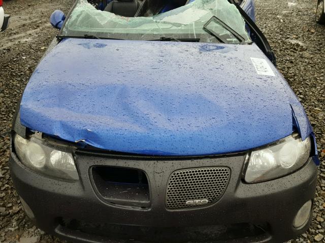 6G2VX12G44L307457 - 2004 PONTIAC GTO BLUE photo 7