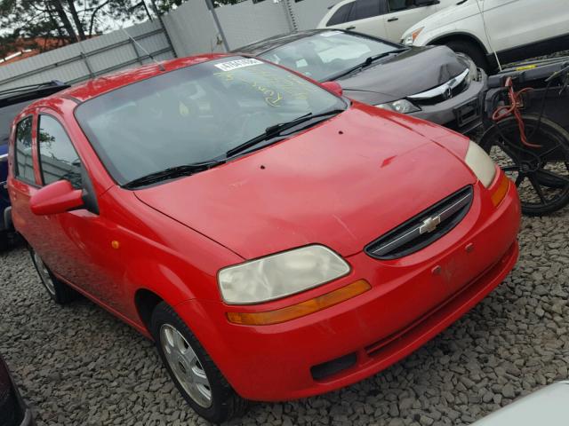 KL1TJ62644B193818 - 2004 CHEVROLET AVEO LS RED photo 1