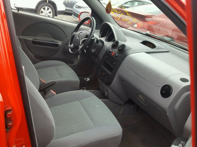 KL1TJ62644B193818 - 2004 CHEVROLET AVEO LS RED photo 5
