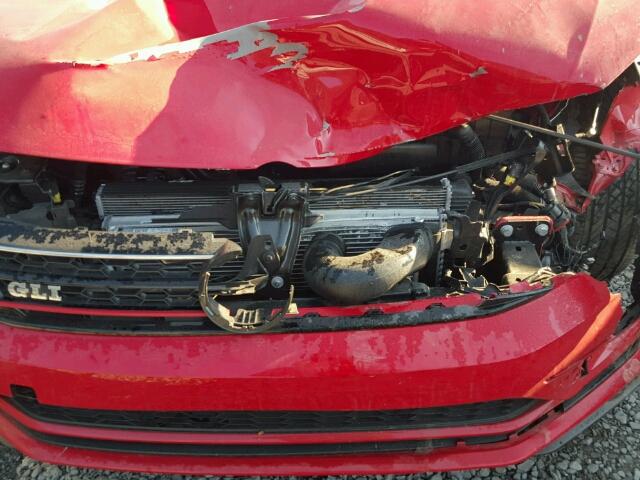 3VW5T7AJ2HM328040 - 2017 VOLKSWAGEN JETTA GLI RED photo 9