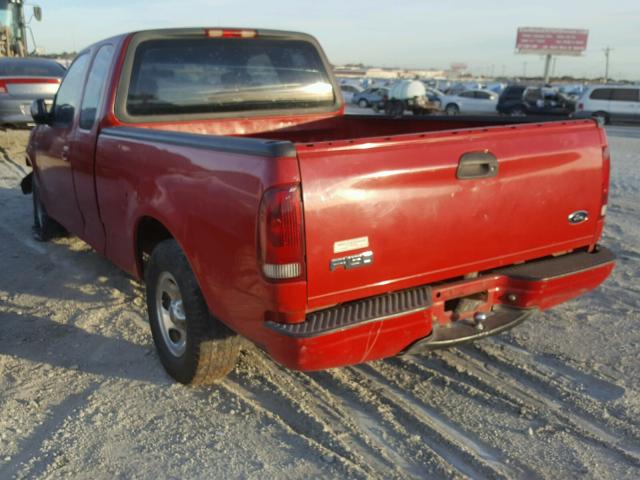 1FTRX17222NB00770 - 2002 FORD F150 RED photo 3