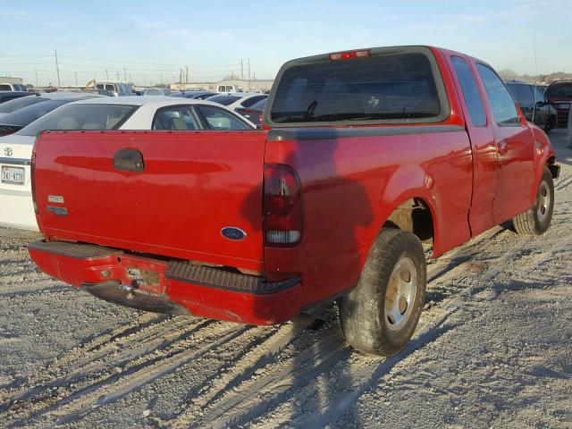 1FTRX17222NB00770 - 2002 FORD F150 RED photo 4