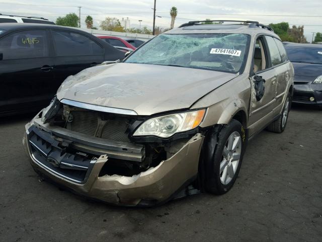 4S4BP62C587346980 - 2008 SUBARU OUTBACK 2. TAN photo 2