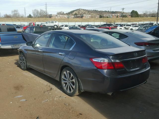 1HGCR2F53DA268592 - 2013 HONDA ACCORD SPO GRAY photo 3