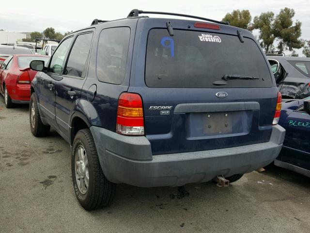 1FMYU93164KA15558 - 2004 FORD ESCAPE XLT BLUE photo 3