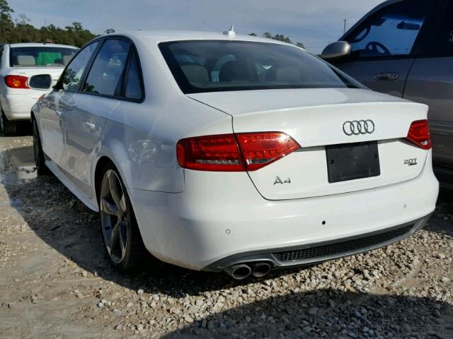 WAUKFAFL7CA112269 - 2012 AUDI A4 PRESTIG WHITE photo 3