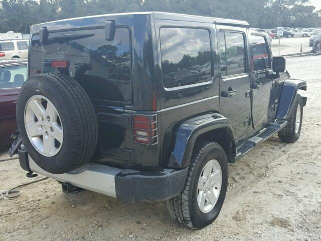 1C4BJWEG4CL196090 - 2012 JEEP WRANGLER U BLACK photo 4