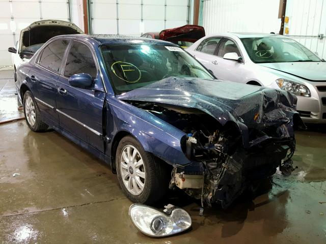 KMHWF35H14A911166 - 2004 HYUNDAI SONATA GLS BLUE photo 1