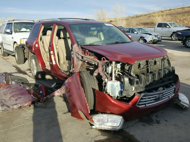 JTEES42A482067211 - 2008 TOYOTA HIGHLANDER MAROON photo 1