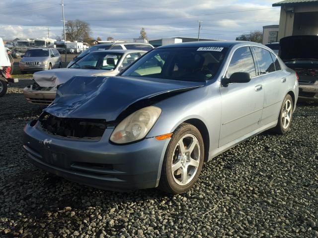 JNKCV51E76M507192 - 2006 INFINITI G35 BLUE photo 2