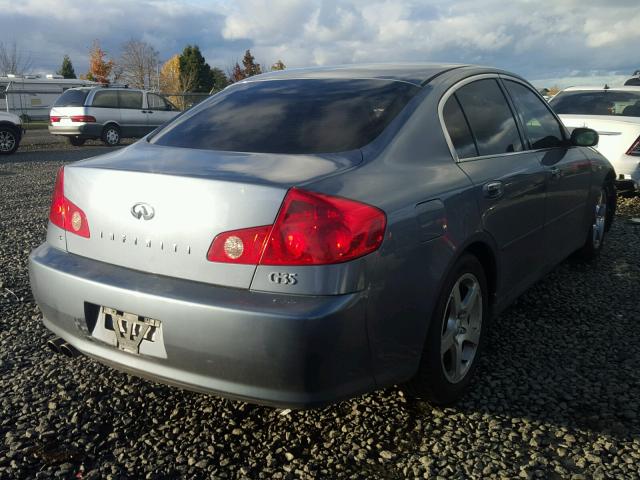 JNKCV51E76M507192 - 2006 INFINITI G35 BLUE photo 4