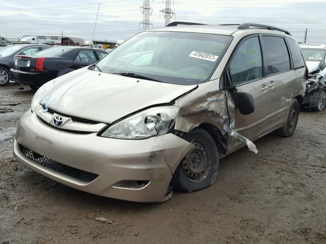 5TDZA23C76S444696 - 2006 TOYOTA SIENNA CE GOLD photo 2