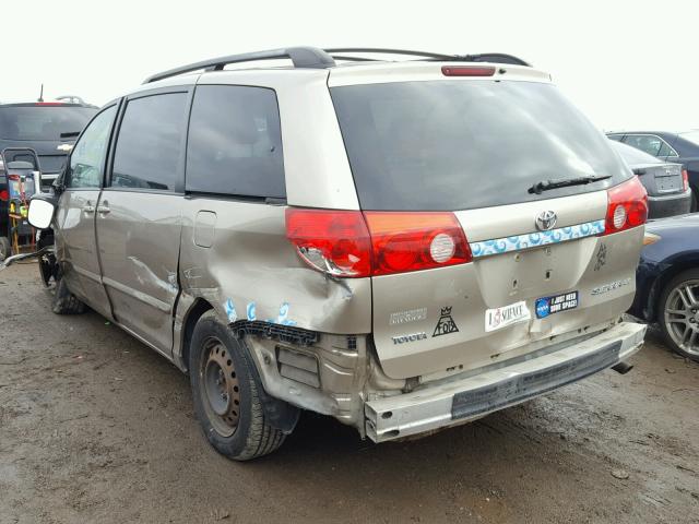 5TDZA23C76S444696 - 2006 TOYOTA SIENNA CE GOLD photo 3