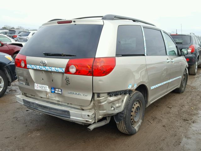 5TDZA23C76S444696 - 2006 TOYOTA SIENNA CE GOLD photo 4