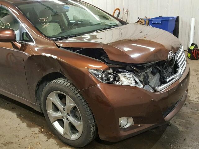 4T3BK3BB8BU047777 - 2011 TOYOTA VENZA BASE BROWN photo 9