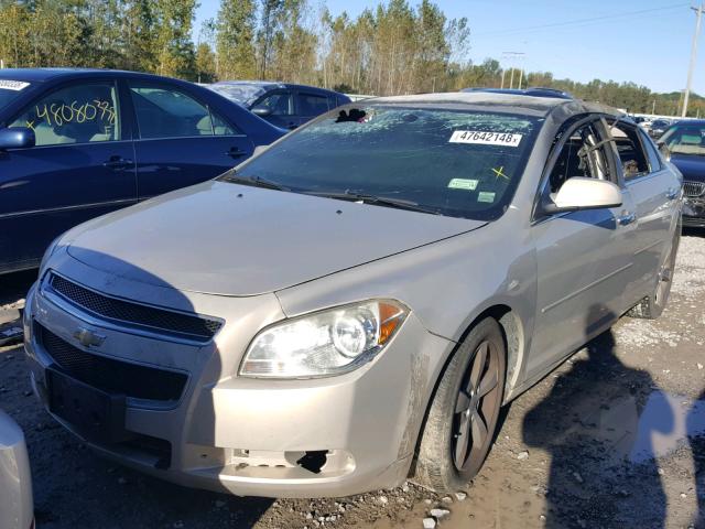 1G1ZC5EU0CF125825 - 2012 CHEVROLET MALIBU 1LT GOLD photo 2