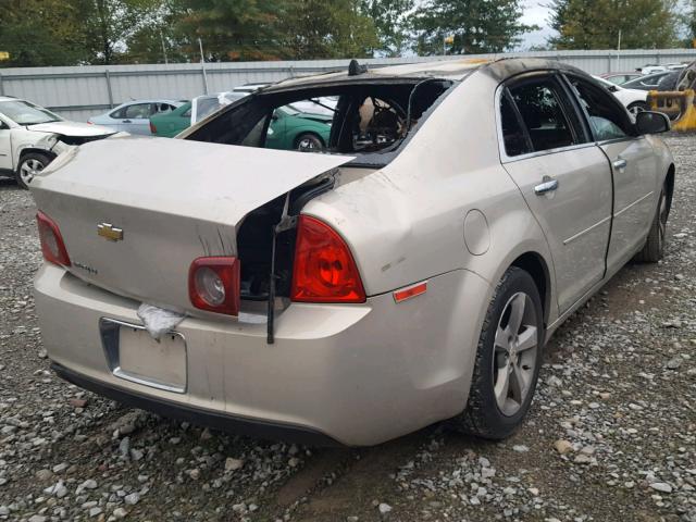 1G1ZC5EU0CF125825 - 2012 CHEVROLET MALIBU 1LT GOLD photo 4