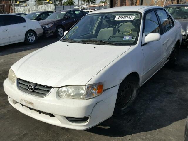 2T1BR12E72C559289 - 2002 TOYOTA COROLLA CE WHITE photo 2