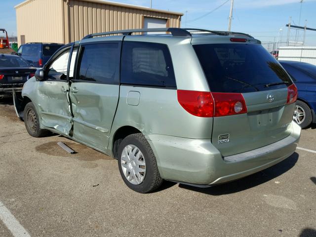 5TDZA23C06S553307 - 2006 TOYOTA SIENNA CE GREEN photo 3