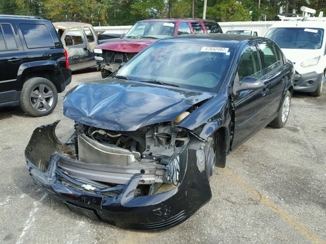 1G1AD5F57A7215059 - 2010 CHEVROLET COBALT 1LT BLACK photo 2