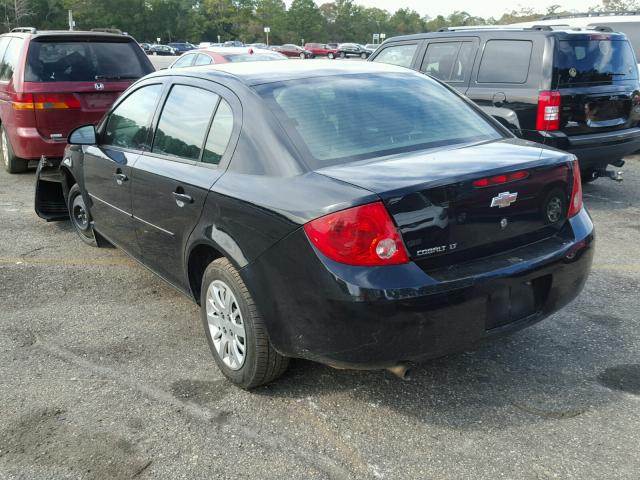 1G1AD5F57A7215059 - 2010 CHEVROLET COBALT 1LT BLACK photo 3